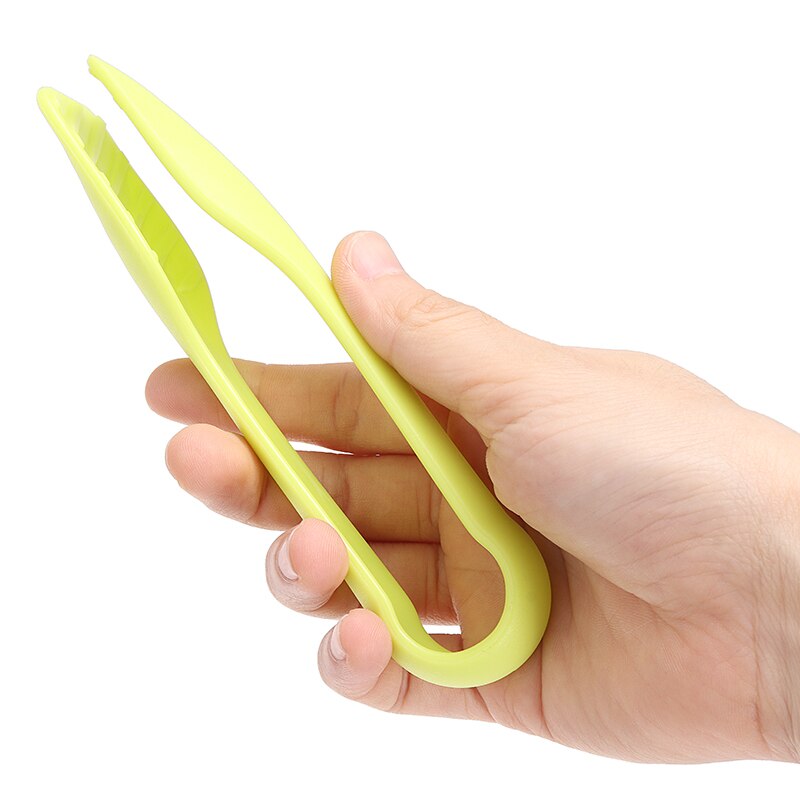 3Pcs/set Kitchen Food Tongs Plastic Salad Bacon Steak Clamp Tongs Children Mini Food Bread Clip Tools Gadget Reusable S/M/L