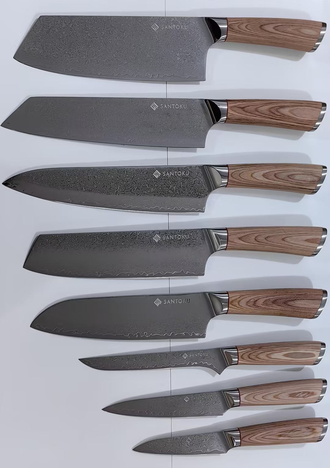 67 layer AUS 10 Damascus Steel kitchen Knives